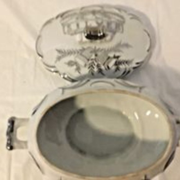 Norcrest Fine China FOR YOUR SILVER WEDDING ANNIVERSARY Bowl & Lid Made In Japan - Picture 4 of 8